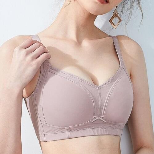 Smooth Womens Full Coverage Non-padded Wireless Adjustable Straps Minimizer Bra Lingerie 34 36 38 40 42 B C D E F