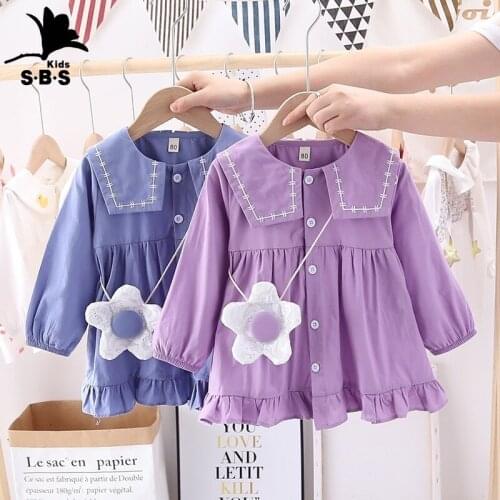 Girls' Cotton Dresses 2021 Spring and Autumn New Arrival Fashion Style 1-3 Years Old Long-sleeved Princess Dress for Children