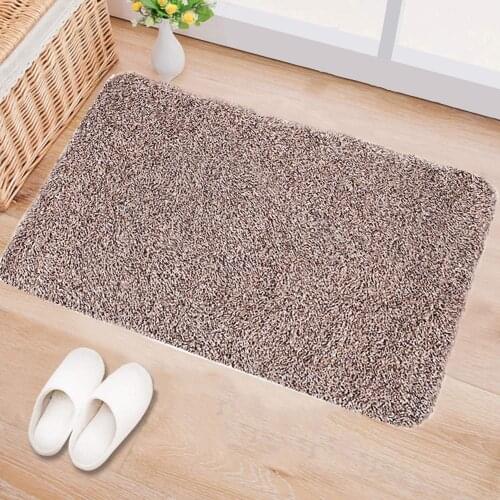 Indoor Super Absorbs Doormat Latex Backing Non Slip Door Mat For Small Front Door Inside Floor Dirt Trapper Cotton Entrance Rugs