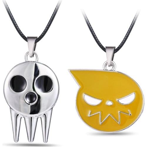 1Pcs Cool Anime Soul Eater Death The Kid Cosplay Costumes Ring Necklace Pendant Props Action Figure Toys for Kids Boy Gift