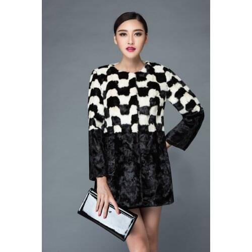 Genuine real natural mink fur coat womens fashion warm winter waistcoats custom any size plus size Free shipping