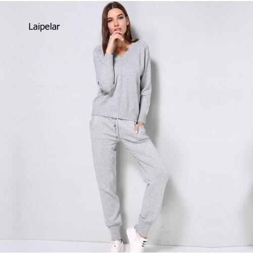 New Feminine Long Sleeve Slim Autumn Sweeter Two Set Dress for Women