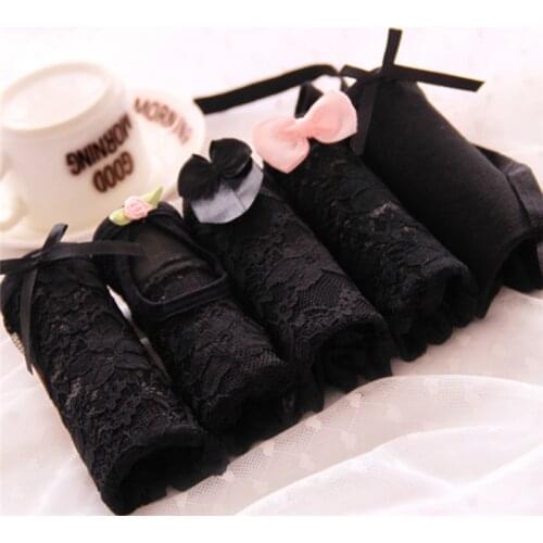 New Arrived Girl Panties Underwear Lace Briefs Cotton Lingerie Soft Comfortable Bowknot Cartoon Panty Wholesale 1112-4