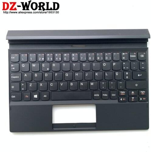 New Original Palmrest Black Upper Case With Portugal Keyboard for Lenovo MIIX 3-1030 Tablet C Cover 5CB0H20102