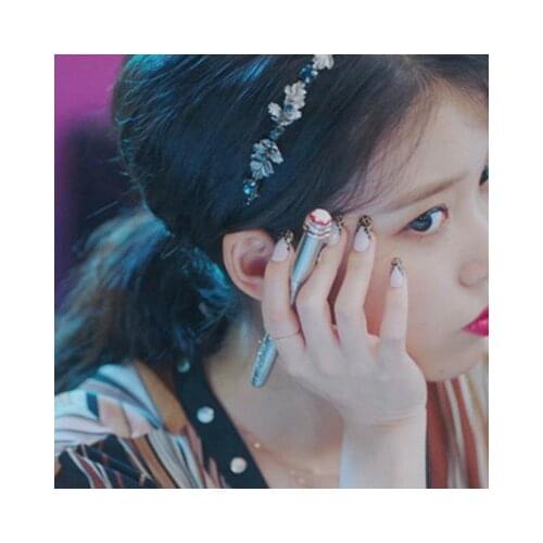Lee Ji Eun same The same hairband, leaf hair ornament, headband, hairpin of druna Hotel piercing