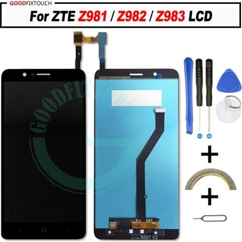 Original For ZTE Blade Z Max Z982 LCD Screen Display + Touch Digitizer Assembly For ZTE Z983 LCD Z981 Screen with frame
