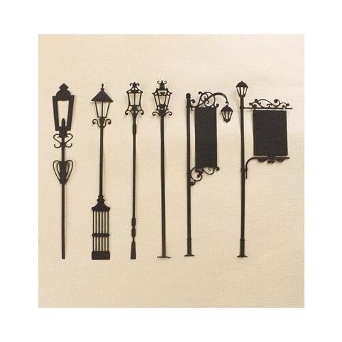 DF street lamp Cutting Dies for DIY Scrapbooking/photo album Decorative Embossing DIY Paper Cards