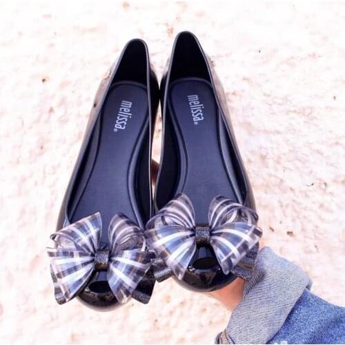 Adult Melissa Ultragirl Sweet VI Bow Women Jelly Shoes Sandals 2020 Girl Shoes Sandals For Women Non-slip Melissa Sandals 19113