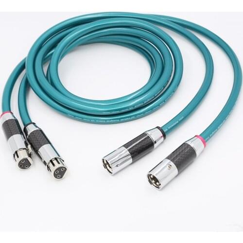 Ortofon 8NX OFC pure copper audio cable with carbon fiber XLR interconnect cable