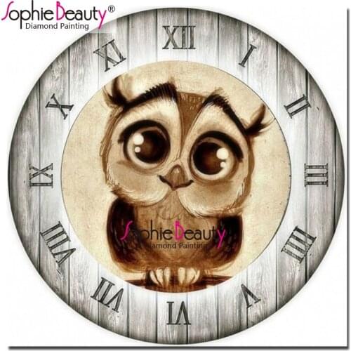 Sophie Beauty Diy Diamond Painting cute owl Cross Stitch Animal Pattern Handcraft Embroidery Rhinestone Mosaic Home Decro 19012