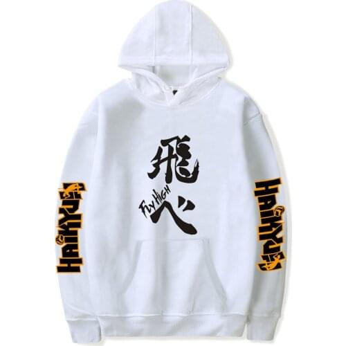 Anime Haikyuu Cosplay Hoodie Women Men Harajuku Sweatshirt Karasuno High School Funny Pullover Hooded Jacket Casual Sportswear