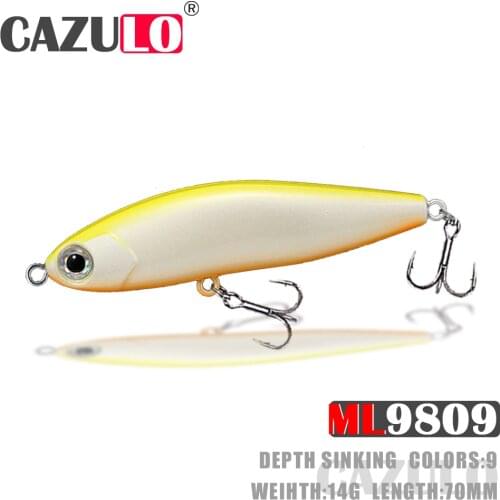 Sinking Fishing Accessories Lure Pencil Isca Artificial Weights 14g 70mm Bait Wobblers Pesca Angeln For Carp Fish Tackle Leurre