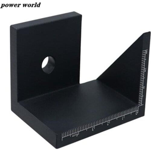 1Pcs Aluminum Alloy 45 Degree Woodworking Line Scriber Right Angle Marker Gauge Angle Woodworking Line Scriber Tool