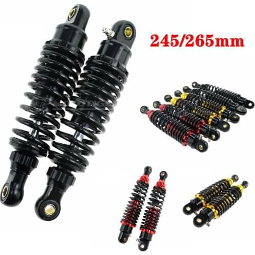 Universal 245/265mm Motorcycle Scooter Electric-Bike Rear Shock Absorber For Yamaha Honda Kawasaki Suzuki Niu -U1/U+/MQIS WISP