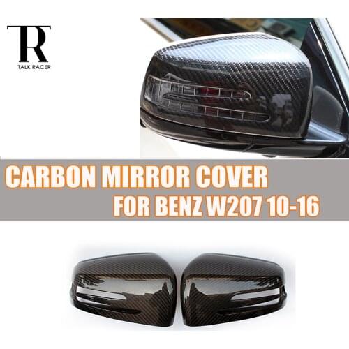 W207 C207 Carbon Fiber Replaced Style Rear View Side Mirror Cover Cap for Mercedes Benz W207 C207 C260 C300 C350 2010 - 2016