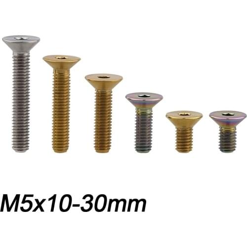 Xingxi Titanium Ti M5x10 12 15 20 25 30mm Allen Key Flat Countersunk Head Screw Bolt