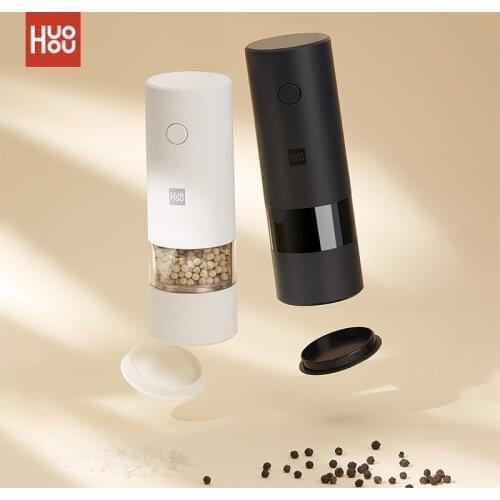 Youpin Huohou Electric Pepper Salt Grinder Ceramic Grinding Core 5 Modes Mill Peper Spice Grain