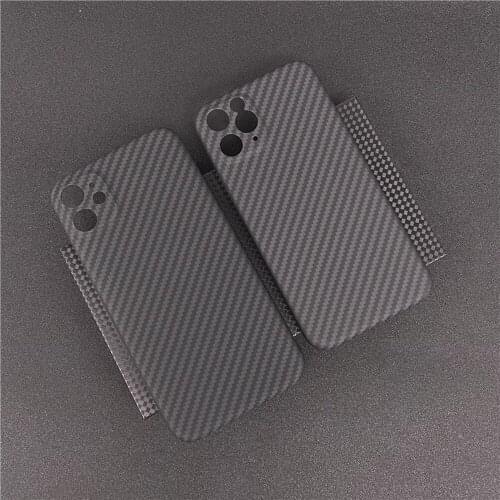 Real Carbon Fiber Lens Protection Phone Case for Apple iPhone 11Pro 11 Pro Max Carbon Fiber Hard Cover Cases