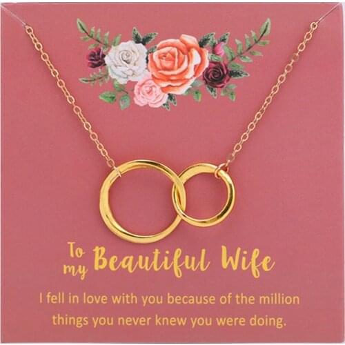 Beautiful Wife Love Godmother You are My Person Chain Necklaces Women Unisex Jewelry Best Friends Christmas Gift Drop Shipping