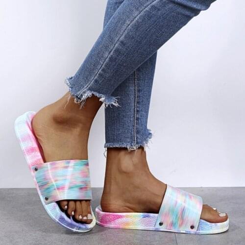 Womens Shoes Flat Platform Sandals European and American New Fashion Color Slippers Leisure Sandals Large Size Slipper Women