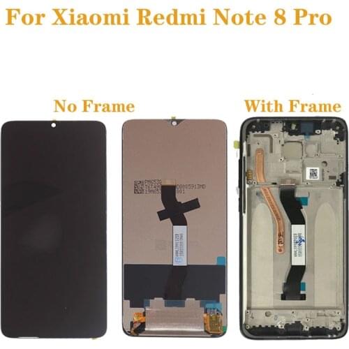 6.53" For Xiaomi Redmi Note 8 Pro LCD Display Touch Screen Glass Panel Digitizer Assembly For Redmi note8 pro Original Screen