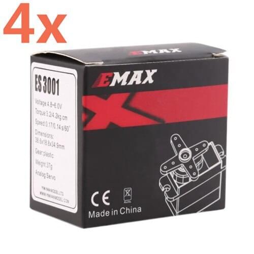 4Piece EMAX ES3001 Standard 43g Servo Motor For Remote Control Cars RC Car Helicopter Boat Airplane (ES08A ES08MA ES08MD)