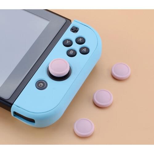 4 Pcs Joystick Caps Silicone Analog Cover Thumb Grip Rocker Caps for NS Switch Joy-Con Controller & NS Switch Lite
