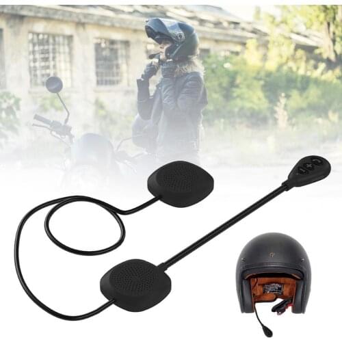 80% HOT SALES!!!MH05 Motorcycle Bluetooth 5.0 Rechargeable Helmet Headset Handsfree Headphone