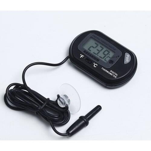Aquarium Fish Tank Suction Cup Diving Pet Box Probe Type Digital Thermometer Mini Conversion Between Celsius And Fahrenheit