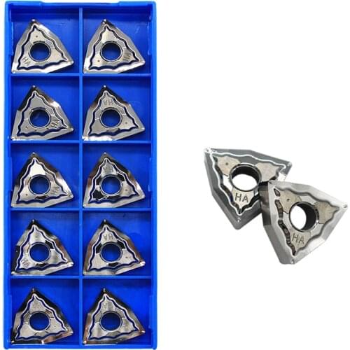 10PCS WNMG080408 HA H01 Aluminum Cutter Turning Tool CNC Tools Alloy wood Blade Insert Cutting Tool