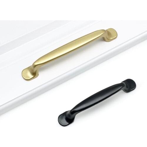 American Golden Cabinet Drawer Handle Furniture Door Knob Aluminum Alloy Furniture Hardware Fittings