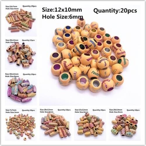 Bohemian Retro Hot Acrylic Beads Imitation Wood Beads Oval Shape For Handmade DIY Necklace Bracelet Jewelry Accessories Making