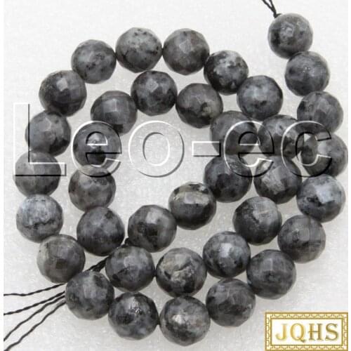 Natural 10mm round faceted labradorite Stone Loose Beads for Jewelry Making Strand 15" v1641
