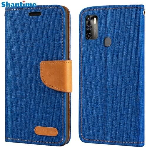 Oxford Leather Wallet Case For ZTE Blade 20 5G With TPU Soft Back Cover Magnet Flip Case For ZTE Blade 20 5G