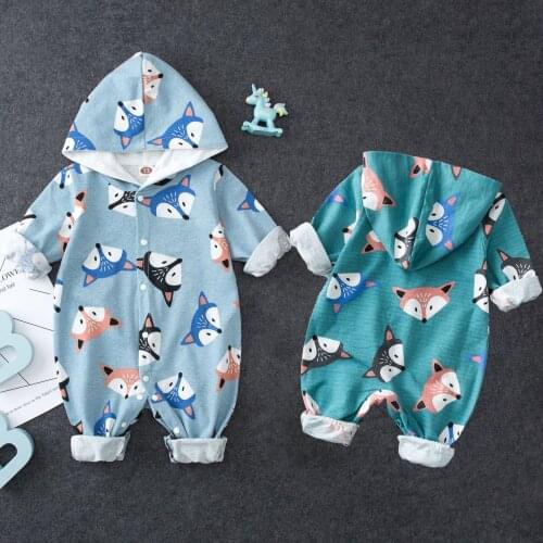 Baby Sleeping Bag Fox Print Single-layer Baby Clothes For Newborn Cute Romper Crawling Sleepsack Swaddle Jumpsuit Baby Boy Girl