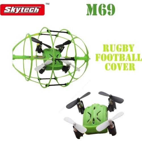 Skytech M69 RC Drone 4CH 360 Flips 2.4GHz Climb RC Quadcopter Drone w 6-Axis Gyro with Rugby Football Protective Cover RTF