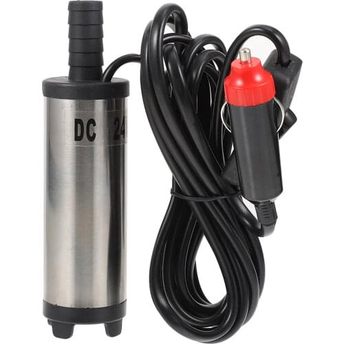 24V 12V DC stainless steel electric pump Diesel Fuel Water Oil Car Camping Fishing Submersible Transfer Pump 8700r/min