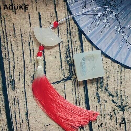Fan Shape DIY Hair Ornaments Tools Jewelry Pendant Accessories Epoxy Silicone Mold Mobile Phone Decoration Molds Cake Mould