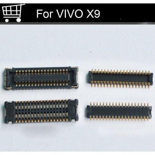 2pcs FPC connector For VIVO X9 LCD display screen on Flex cable On motherboard mainboard For VIVO X 9 Repair Parts
