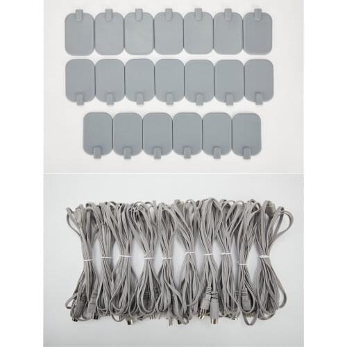 Square EMS Heat Pads And Cables Accessories for Russian Wave Electrode Stimulation Body Massage Machine