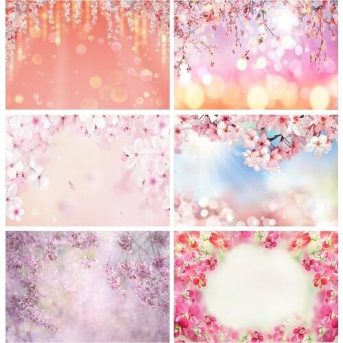 Laeacco Spring Blossom White Flower Petal Newborn Baby Portrait Party Photography Background For Photo Studio Backdrop Photocall