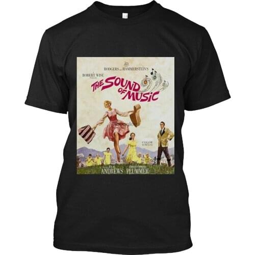 LIQRTUGEHI Julie Andrews The Sound of Music Movie Poster T Shirt Gift Tee for Men Women