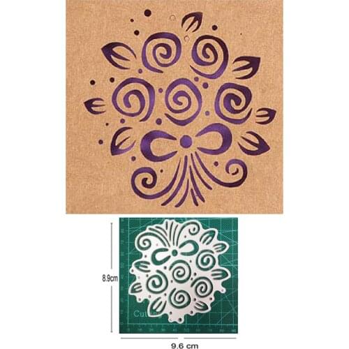 Metal Cutting Dies die cut Flower Bouquet Frame Decorations Scrapbooking dies Paper Craft Knife Mould Blade Punch Stencils dies
