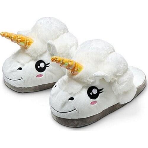 Fashion Animal 2017 Women Slippers Winter Warm Whiter Indoors Slippers for Womens Plush Unisex Home Slippers X2 35