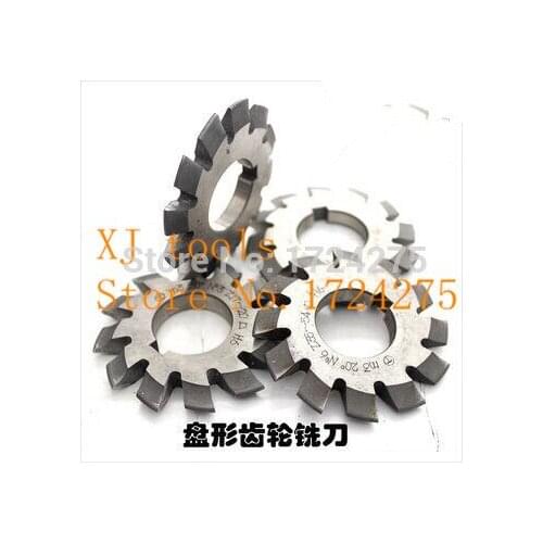 DP16 High quality HSS gear Milling cutter modulus DP16 1-8# 8pieces of a set of The pressure Angle of 14.5 degrees free shipping