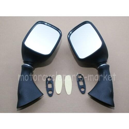 Motorcycle Black Side Rear View Mirrors For SUZUKI GSX1300R GSXR 1300 1997-2011 HAYABUSA GSXR1000 01-02 600 GSX-R750 2001-2003