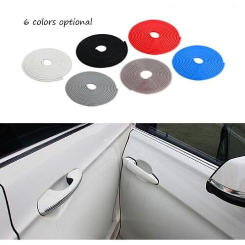 For Audi Benz BMW Ford Honda 5M Car Door Edge Scratch Covers Protector Trunk SUV Hood Rubber Strip Sticker Anti Collision Trim