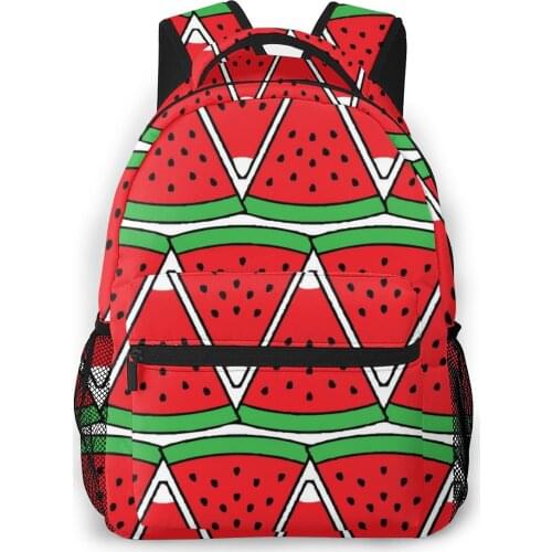 2021 Travel Backpacks Cartoon Watermelon With Black Seeds Girl Backpack For Women Large Capacity School Bag For Teenage