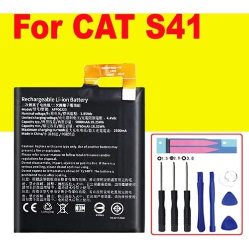5000mAh Battery Replacement for CAT S41 APP00223 Batteries Bateria