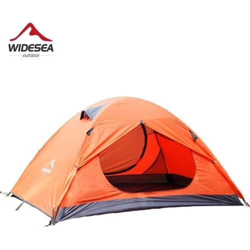 Widesea Camping Tent Travel Waterproof Tourist Tent 2 Person Winter Tent Double Layer Gazebo Outdoor Backpacking Tent
